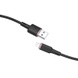 Дата кабель Acefast MFI C2-02 USB-A to Lightning zinc alloy silicone (1.2m), Black