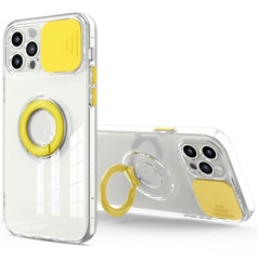 Чохол Camshield ColorRing TPU зі шторкою для камери для Apple iPhone 12 Pro (6.1 "), Жовтий