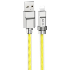 Дата кабель Hoco U113 Solid 2.4A USB to Lightning (1m), Gold