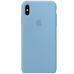 Чохол Silicone Case Full Protective (AA) для Apple iPhone XS Max (6.5 "), Блакитний / Cornflower