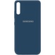 Чохол Silicone Cover My Color Full Protective (A) для Samsung A750 Galaxy A7 (2018), Синій / Navy Blue