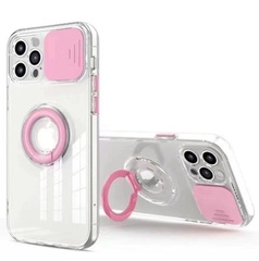 Чохол Camshield ColorRing TPU зі шторкою для камери для Apple iPhone 12 Pro (6.1 "), Рожевий