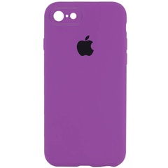 Чохол Silicone Case Square Full Camera Protective (AA) для Apple iPhone 6/6s (4.7"), Фіолетовий / Grape