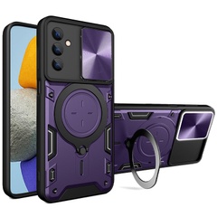 Ударопрочный чехол Bracket case with Magnetic для Samsung Galaxy A25 5G Purple