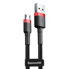 Дата кабель Baseus Cafule MicroUSB Cable 1.5A (2m) (CAMKLF-C) Красный / Черный