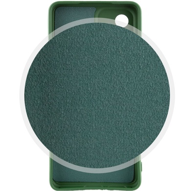 Чехол Silicone Cover Lakshmi Full Camera (A) для Samsung Galaxy A35 Зеленый / Dark green