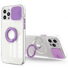Чохол Camshield ColorRing TPU зі шторкою для камери для Apple iPhone 12 Pro (6.1 "), Фіолетовий