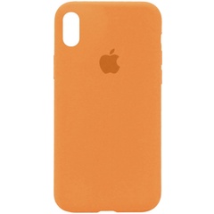 Чохол Silicone Case Full Protective (AA) для Apple iPhone X (5.8 ") / XS (5.8"), Оранжевый / New Orange
