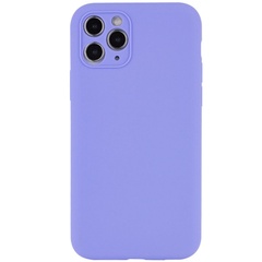 Чехол Silicone Case Full Camera Protective (AA) NO LOGO для Apple iPhone 12 Pro (6.1") Сиреневый / Dasheen
