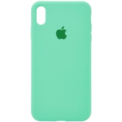 Чохол Silicone Case Full Protective (AA) для Apple iPhone X (5.8 ") / XS (5.8"), Зелений / Spearmint