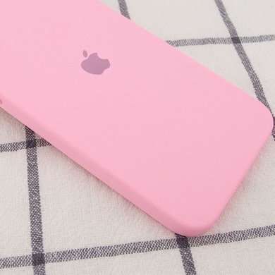 Чехол Silicone Case Square Full Camera Protective (AA) для Apple iPhone 11 (6.1") Розовый / Light pink