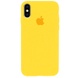 Чохол Silicone Case Full Protective (AA) для Apple iPhone X (5.8 ") / XS (5.8"), Жовтий / Canary Yellow
