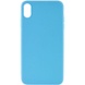 Силиконовый чехол Candy для Apple iPhone XS Max (6.5") Голубой