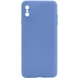 Силиконовый чехол Candy Full Camera для Apple iPhone XS Max (6.5") Голубой / Mist blue