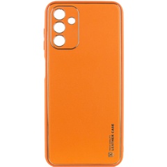 Кожаный чехол Xshield для Samsung Galaxy A25 5G Оранжевый / Apricot