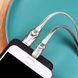 Дата кабель Borofone BU12 Synergy USB to MicroUSB (1.2m) Серебряный