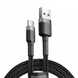 Дата кабель Baseus Cafule Type-C Cable 2A (2m) (CATKLF-C) Черный / Серый