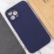 Чехол Silicone Case Full Camera Protective (AA) NO LOGO для Apple iPhone 12 Pro (6.1") Темно-синий / Midnight blue
