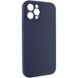 Чехол Silicone Case Full Camera Protective (AA) NO LOGO для Apple iPhone 12 Pro (6.1") Темно-синий / Midnight blue