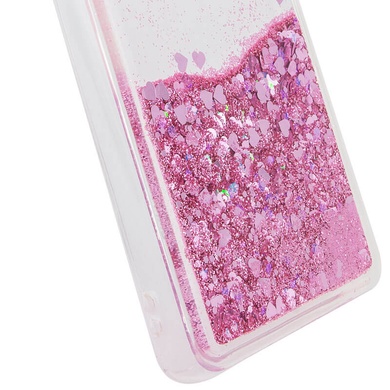 TPU чехол Liquid hearts для Samsung Galaxy M51 Розовый