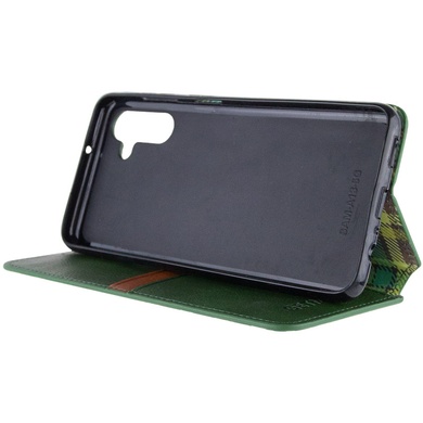 Кожаный чехол книжка GETMAN Cubic (PU) для Samsung Galaxy A25 5G Зеленый