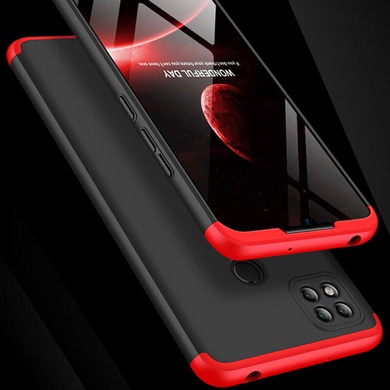 Пластикова накладка GKK LikGus 360 градусів (opp) для Xiaomi Redmi 9C, Черный / Красный