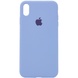 Чохол Silicone Case Full Protective (AA) для Apple iPhone X (5.8 ") / XS (5.8"), Блакитний / Lilac Blue