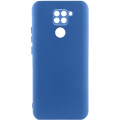 Чехол Silicone Cover Lakshmi Full Camera (A) для Xiaomi Redmi Note 9 / Redmi 10X Синий / Navy Blue