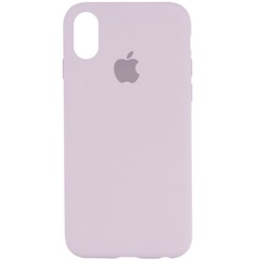Чохол Silicone Case Full Protective (AA) для Apple iPhone X (5.8 ") / XS (5.8"), Бузковий / Lilac