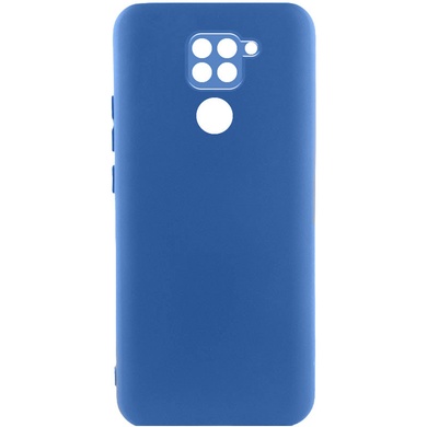 Чехол Silicone Cover Lakshmi Full Camera (A) для Xiaomi Redmi Note 9 / Redmi 10X Синий / Navy Blue