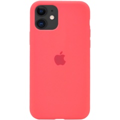 Чехол Silicone Case Full Protective (AA) для Apple iPhone 11 (6.1") Розовый / Flamingo