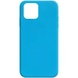 Силиконовый чехол Candy для Apple iPhone 12 Pro Max (6.7") Голубой