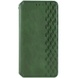 Шкіряний чохол книжка GETMAN Cubic (PU) для Samsung Galaxy S24, Зелений