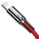 Дата кабель Baseus C-shaped (со световым индикатором) USB to Lightning 2.4A (1m) (CALCD)