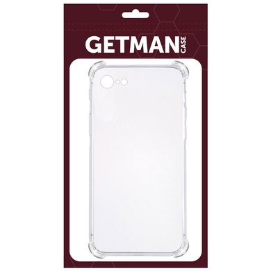 TPU чохол GETMAN Ease logo посилені кути для Apple iPhone 6/6s (4.7"), Безбарвний (прозорий)