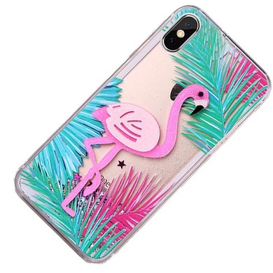 Пластиковая накладка Shine Flamingo для Apple iPhone X (5.8")