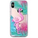 Пластиковая накладка Shine Flamingo для Apple iPhone X (5.8")