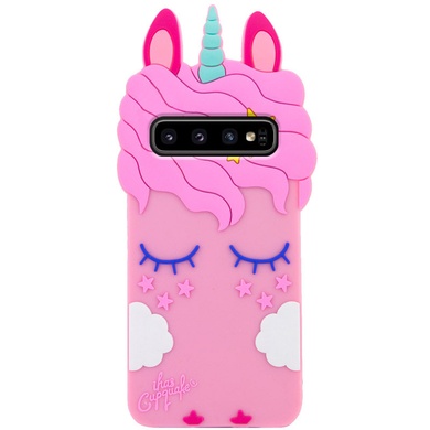 Силиконовая накладка 3D Little Unicorn для Samsung Galaxy S10+
