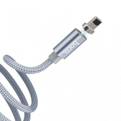 Дата кабель Hoco U40A Magnetic плетений USB to Lightning (1m)