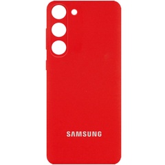 Чехол Silicone Cover Full Camera (AA) для Samsung Galaxy S23 Красный / Red