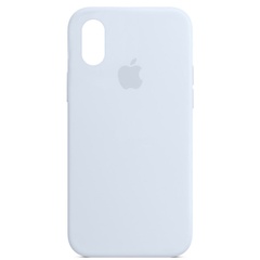Чехол Silicone Case Full Protective (AA) для Apple iPhone XR (6.1") Голубой / Cloud Blue