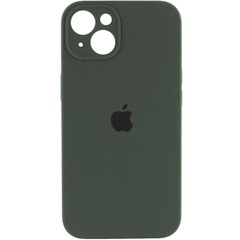 Чехол Silicone Case Full Camera Protective (AA) для Apple iPhone 15 Plus (6.7") Зеленый / Cyprus Green