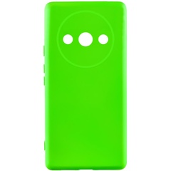 Чохол Silicone Cover Lakshmi Full Camera (A) для Xiaomi Redmi A3, Салатовый / Neon green