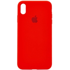 Чохол Silicone Case Full Protective (AA) для Apple iPhone X (5.8 ") / XS (5.8"), Червоний / Dark Red