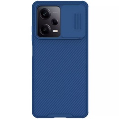 Карбонова накладка Nillkin Camshield (шторка на камеру) для Xiaomi Poco X5 Pro 5G / Note 12 Pro 5G, Синій / Blue