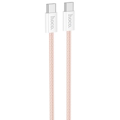 Дата кабель Hoco X104 Source 60W Type-C to Type-C (1m) Pink