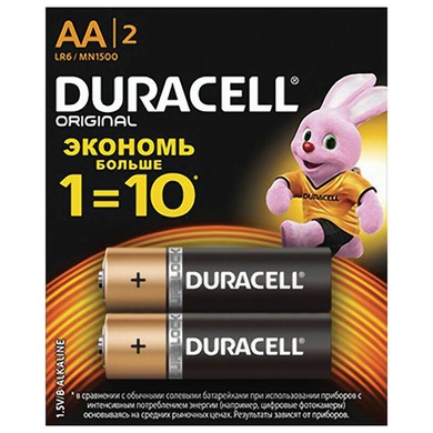 Батарейка Duracell Basic AA/LR06 BL 2шт