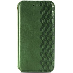 Шкіряний чохол книжка GETMAN Cubic (PU) для Samsung Galaxy A10s, Зелений