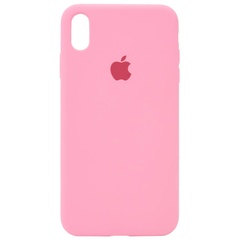 Чохол Silicone Case Full Protective (AA) для Apple iPhone X (5.8 ") / XS (5.8"), Рожевий / Pink