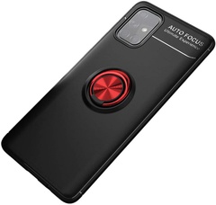 TPU чохол Deen ColorRing під магнітний тримач (opp) для Samsung Galaxy M31s, Черный / Красный